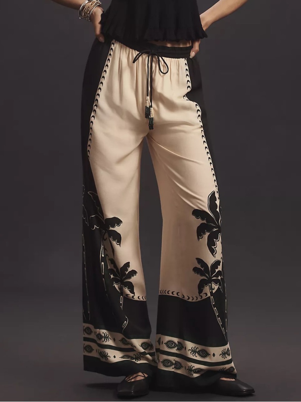 Farm Rio Martina Pull-On Pants Size Medium - Picture 3 of 15